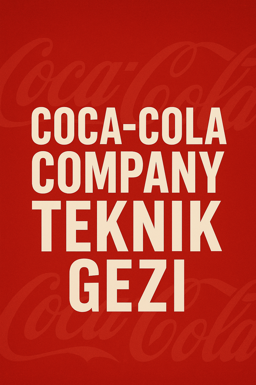Coca Cola Company Teknik Gezi